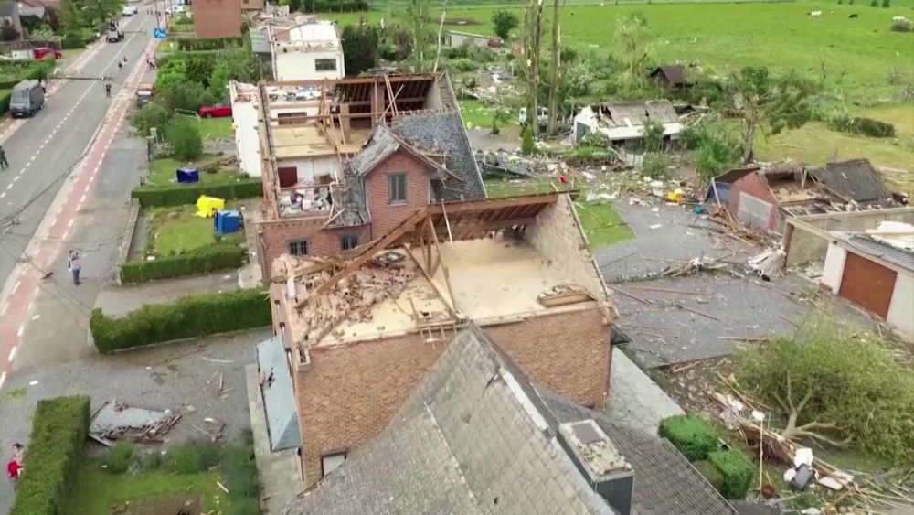 Tornádó pusztított Belgiumban