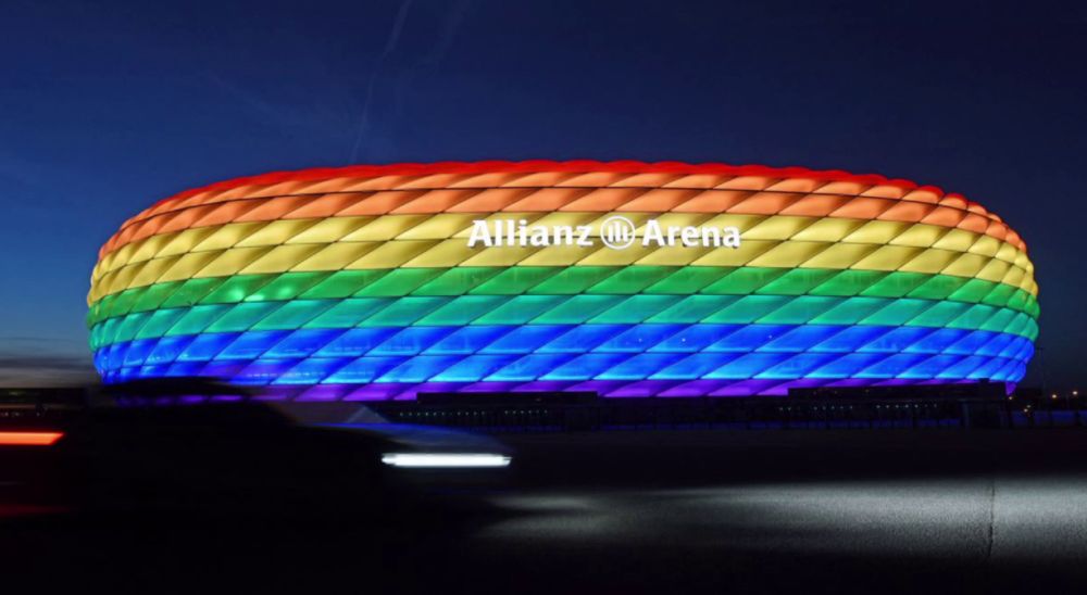 Szivárványszínű világítást kaphat a müncheni stadion