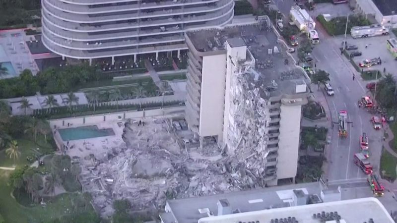 Sokk Floridában - egyszerűen összeomlott egy 12 emeletes lakóház