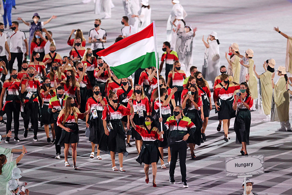 Bevonult a magyar olimpiai csapat az Olimpiai Stadionba