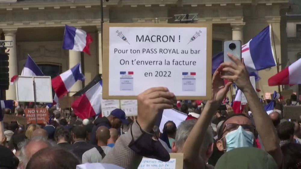 A korlátozások ellen tüntettek Franciaországban