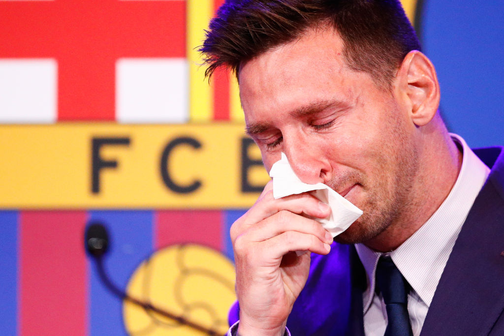 Messi könnyes búcsút vett
