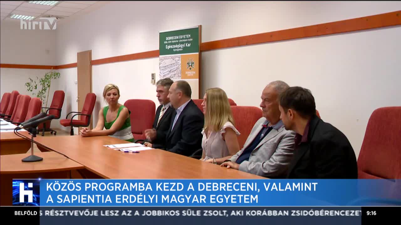 Közös programba kezd a debreceni, valamint a Sapientia erdélyi magyar egyetem