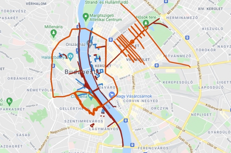 Forgalomkorlátozás Budapest több kerületében