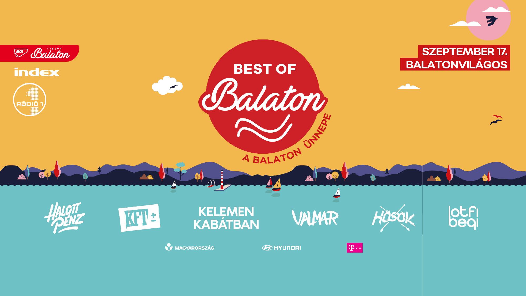 Egy napos fesztivállal, a Balaton Ünnepével zárul az idei Best of Balaton