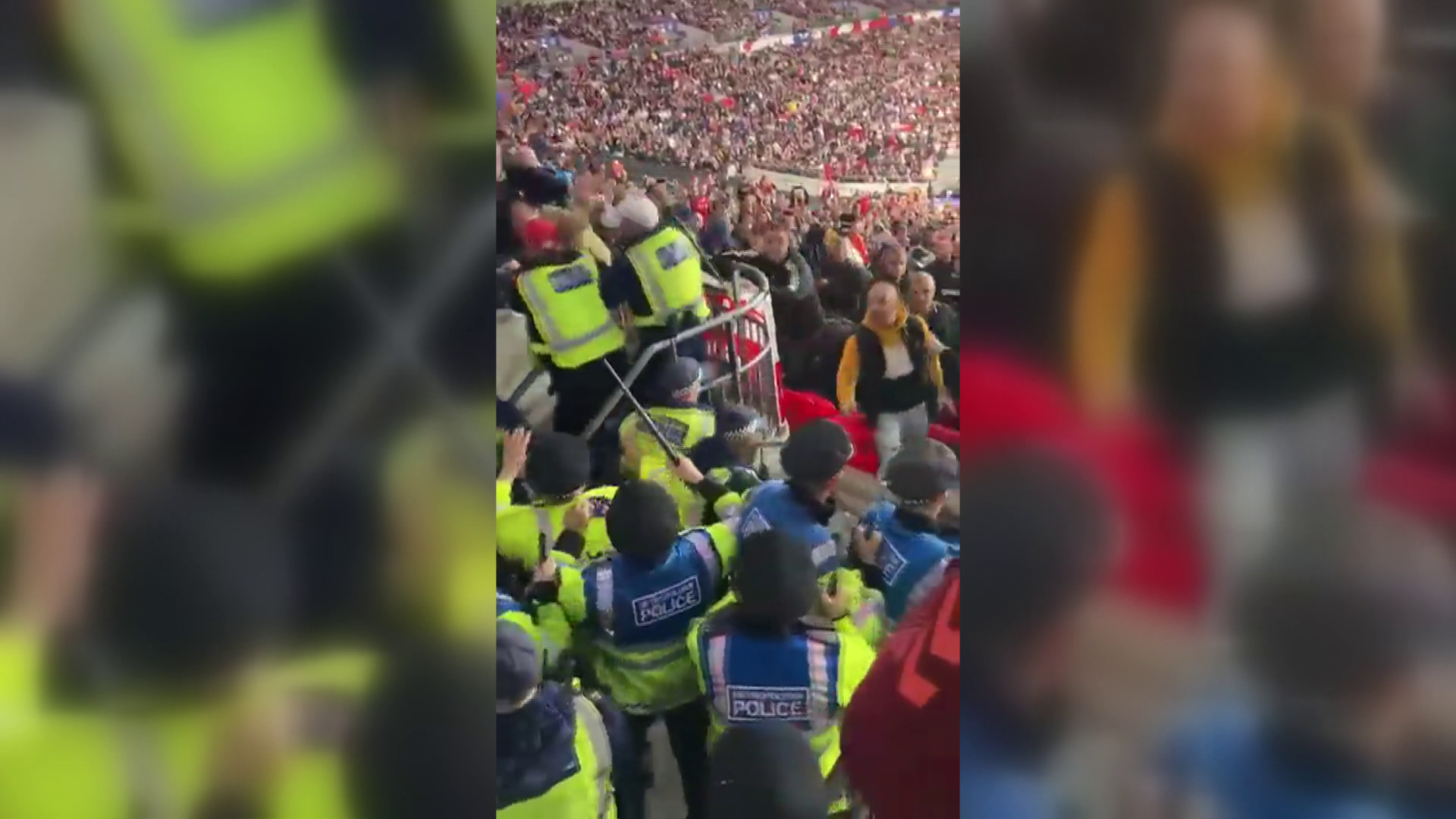Verekedés a Wembley-ben – ezt látta a HírTV tudósítója a helyszínen 
