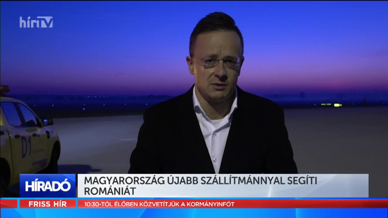 Magyarország újabb szállítmánnyal segíti Romániát