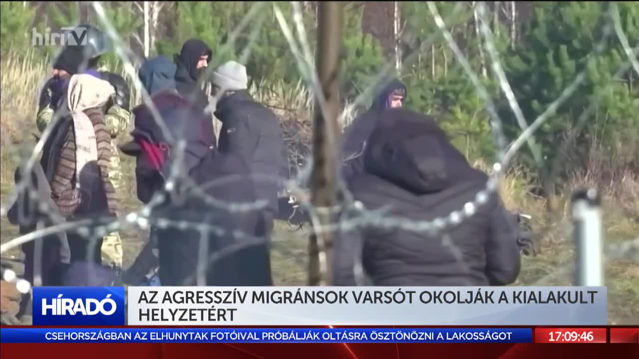 Áttörtek a migránsok a lengyel határon 
