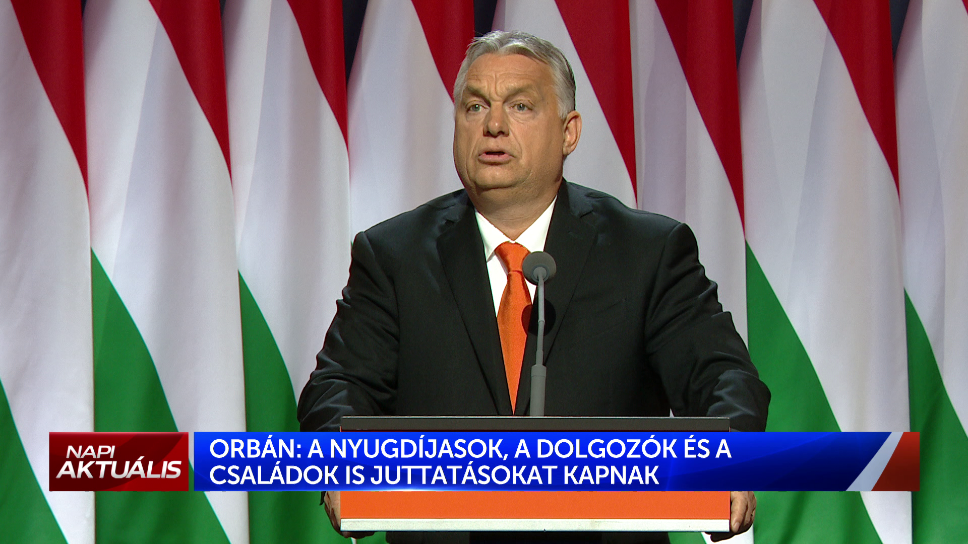 Orbán Viktor: Visszaadjuk a teljes tizenharmadik havi nyugdíjat