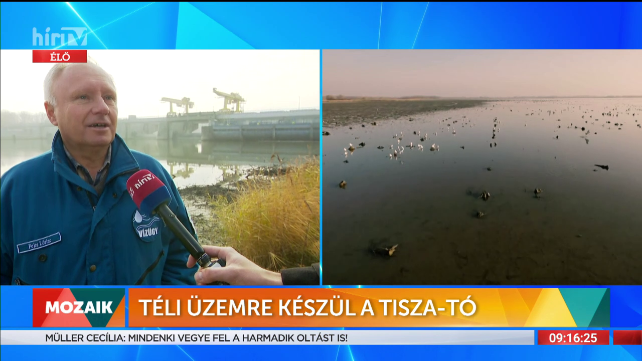 Mozaik - Téli üzemre készül a Tisza-tó