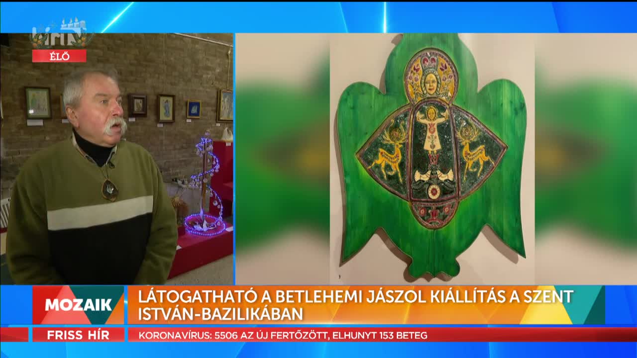 Mozaik - Látogatható a Betlehemi jászol kiállítás a Szent István-Bazilikában