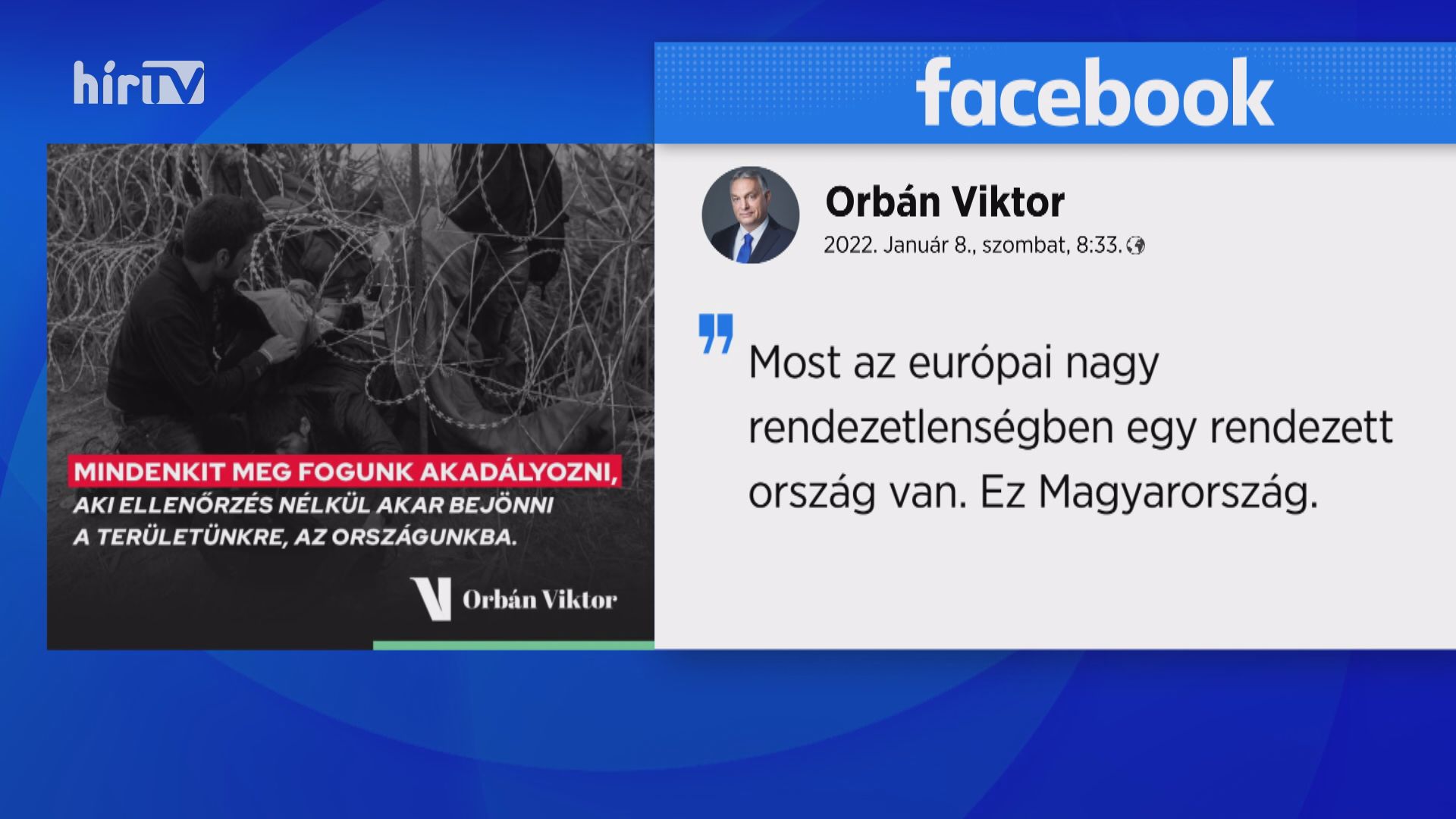 Orbán Viktor: Ellenőrzés nélkül senki nem jöhet Magyarországra 