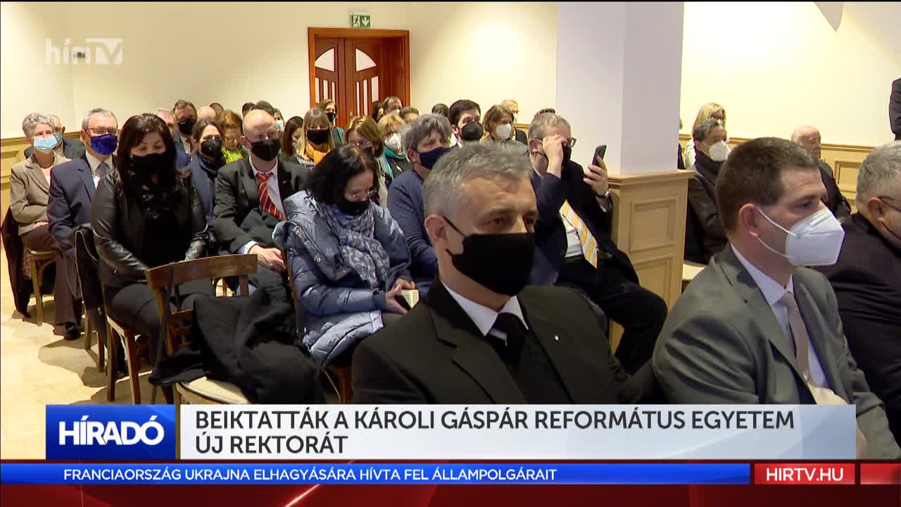 Beiktatták a Károli Gáspár Református egyetem új rektorát