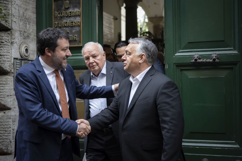 Salvinivel is találkozik Orbán Viktor Rómában