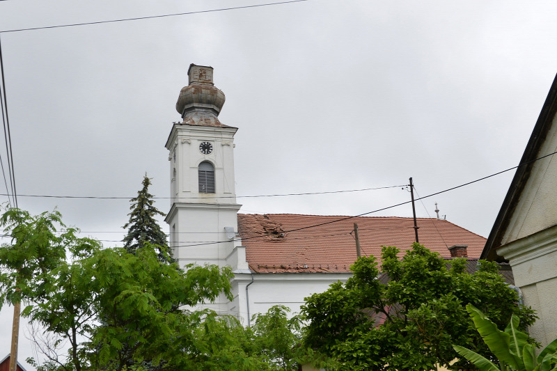 Egy templom tornyát is megrongálta a tegnapi vihar Somogyban 