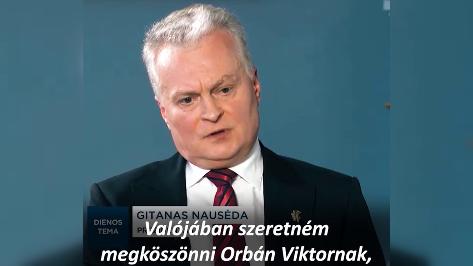 Olajembargó: A litván elnök köszönetet mondott Orbán Viktornak