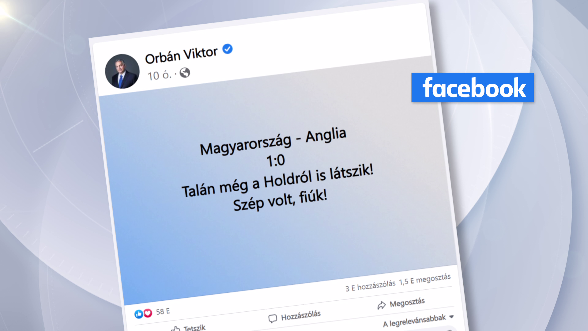 Orbán Viktor: Szép volt, fiúk! 
