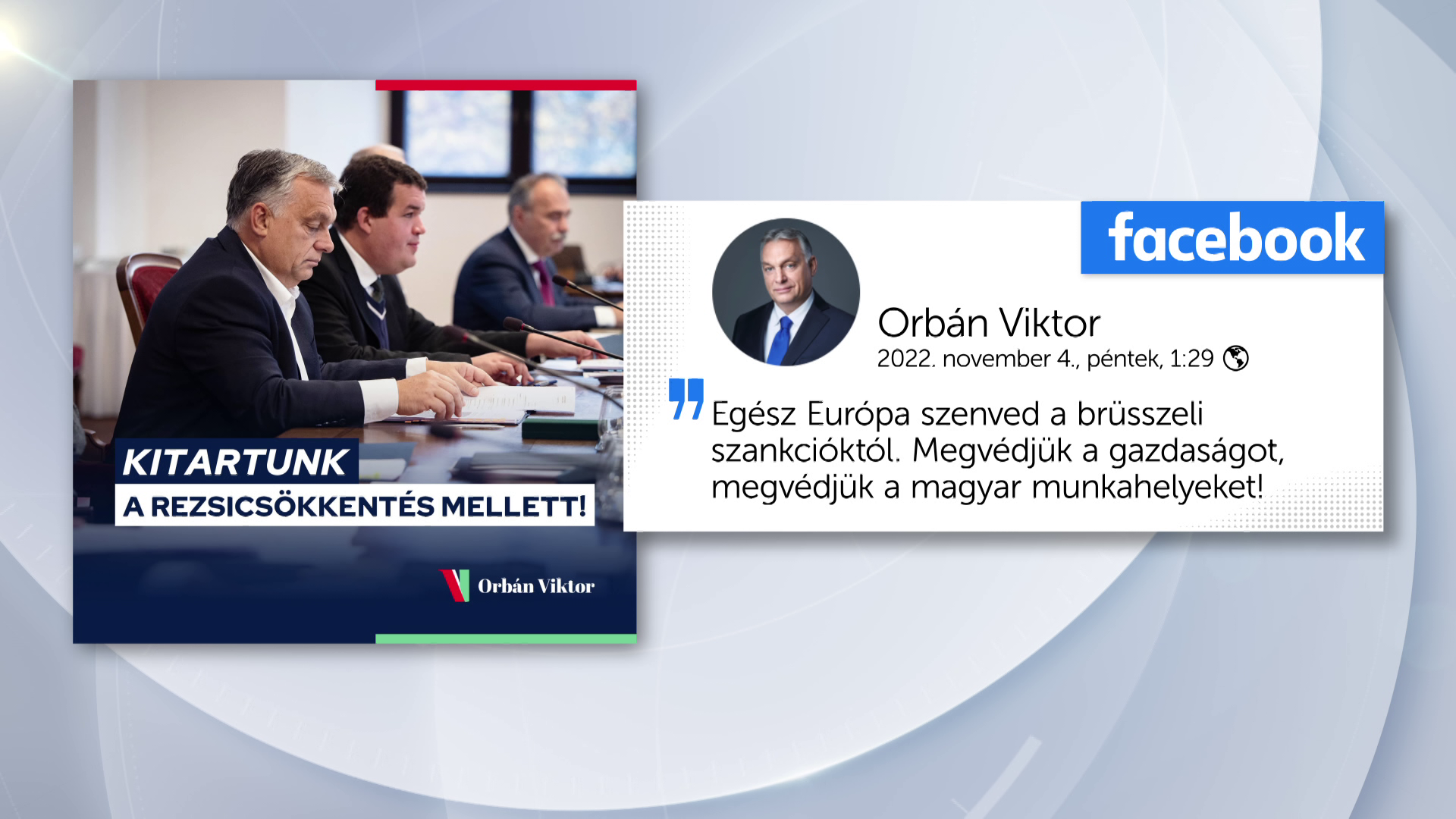 Orbán Viktor: Megvédjük a magyar gazdaságot 