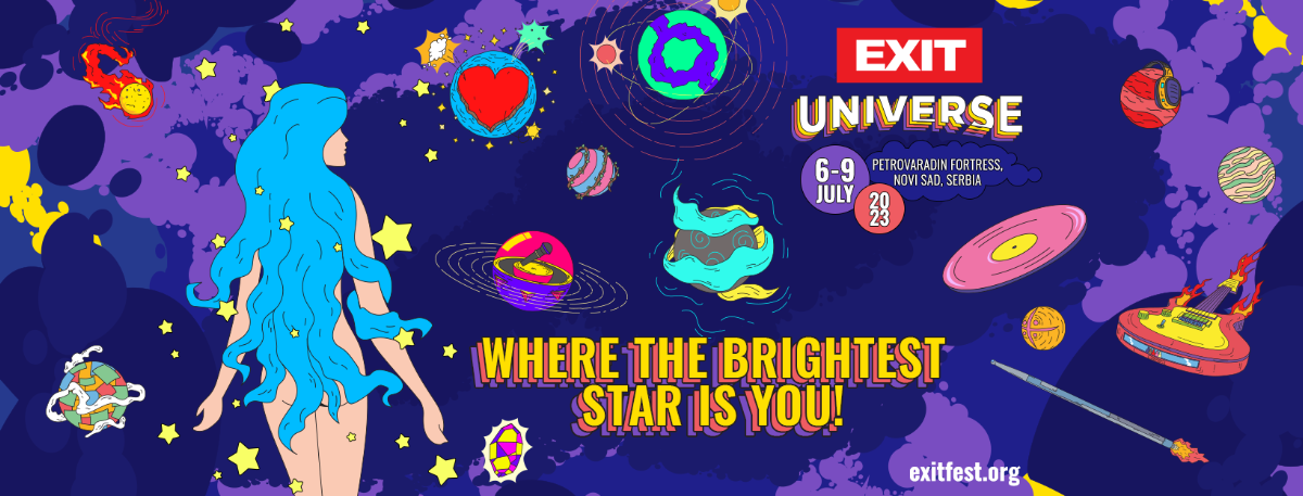 Lépj be az EXIT Univerzumba - Már elérhetőek a jegyek a 2023-as EXIT Fesztiválra!