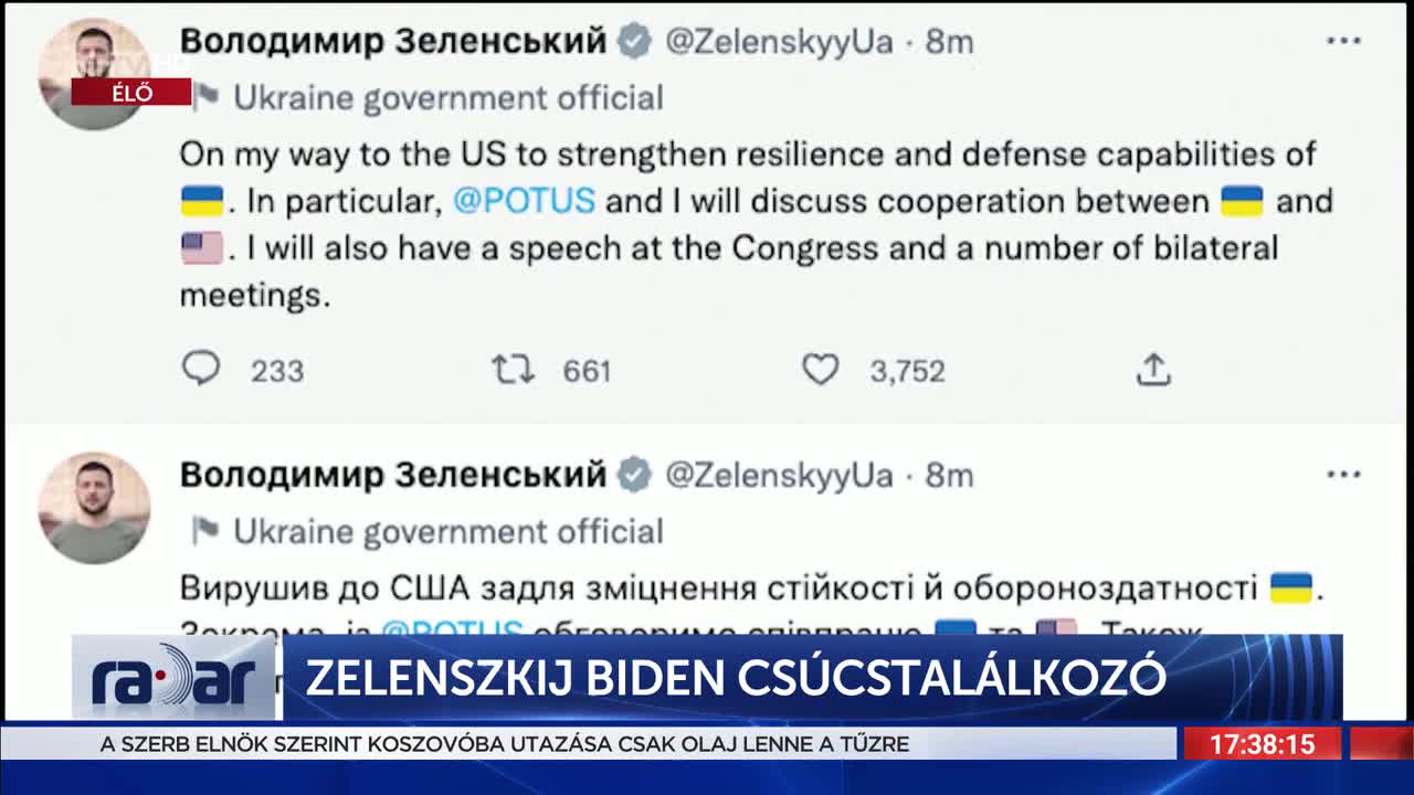 Radar - Biden–Zelenszkij-csúcstalálkozó