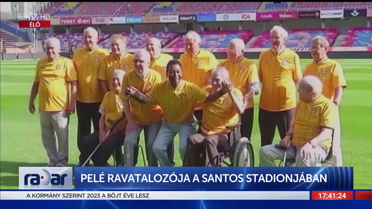 Radar - Pelé ravatalozója a Santos stadionjában
