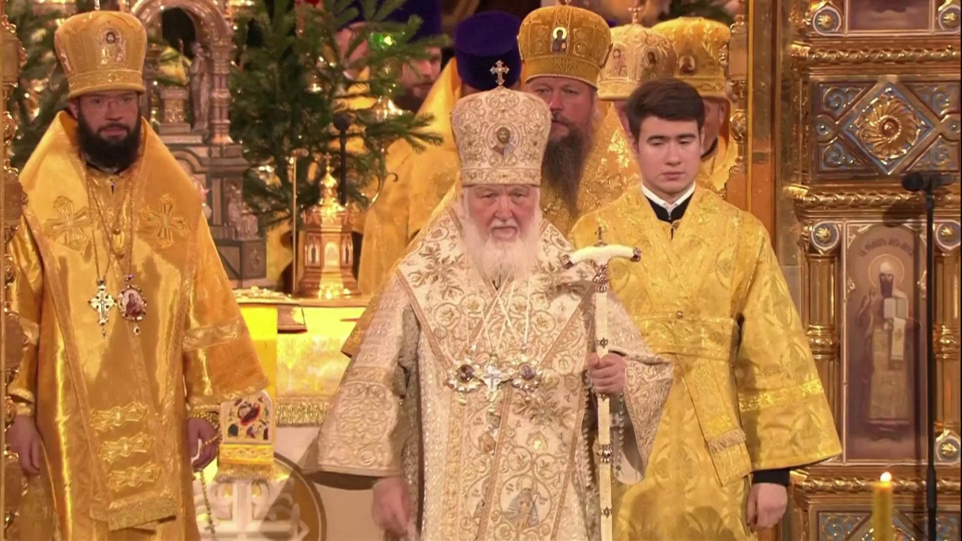 Hatalmas pompával tartották meg az ortodox karácsonyi misét Moszkvában