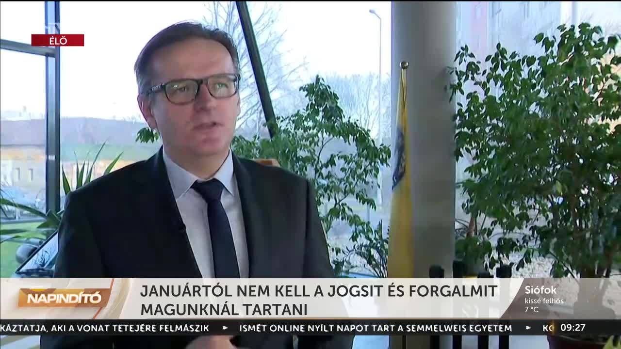 Napindító - Januártól nem kell a jogsit és forgalmit magunknál tartani 