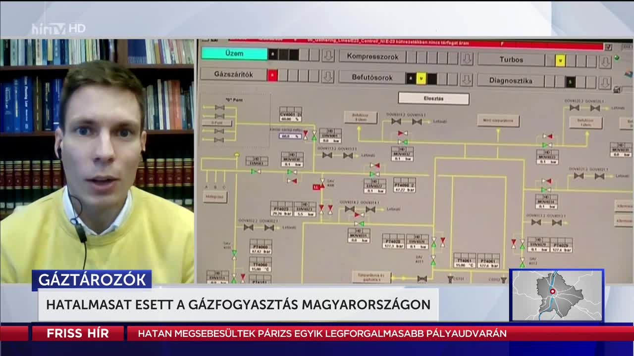 Hatalmasat esett a gázfogyasztás Magyarországon