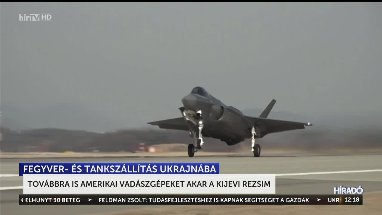 Kijev amerikai vadászgépekre is leadta a rendelést
