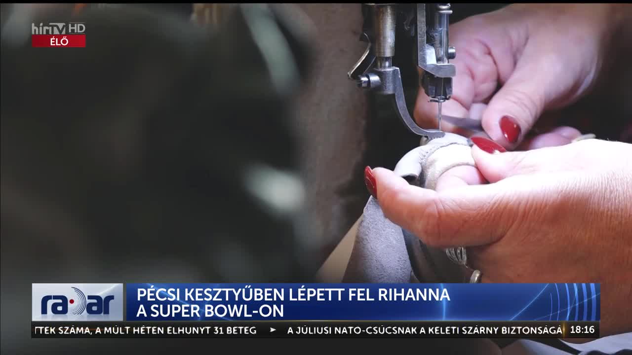Radar - Pécsi kesztyűben lépett fel Rihanna a Super Bowl-on 