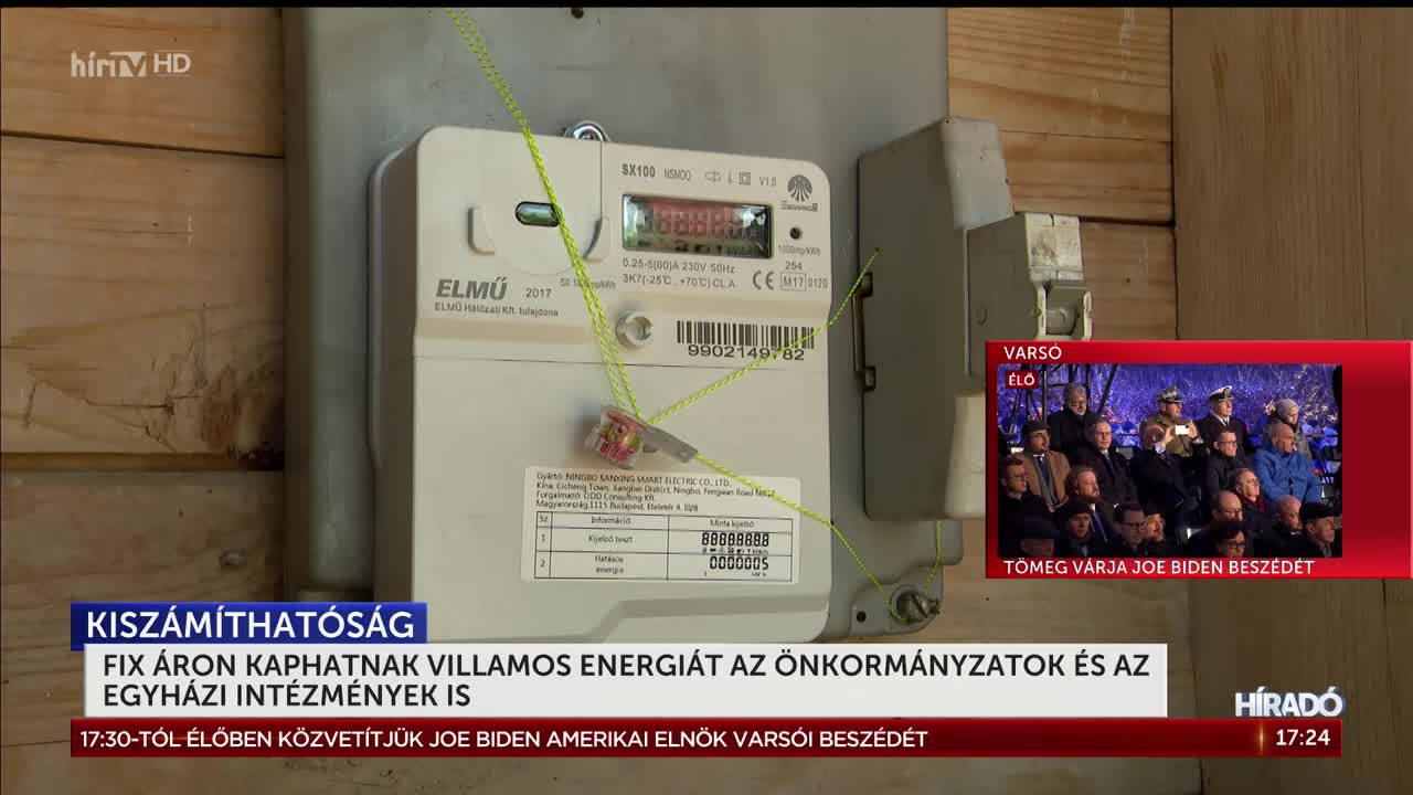 Fix áron kaphatnak villamos energiát az önkormányzatok és az egyházi intézmények is 