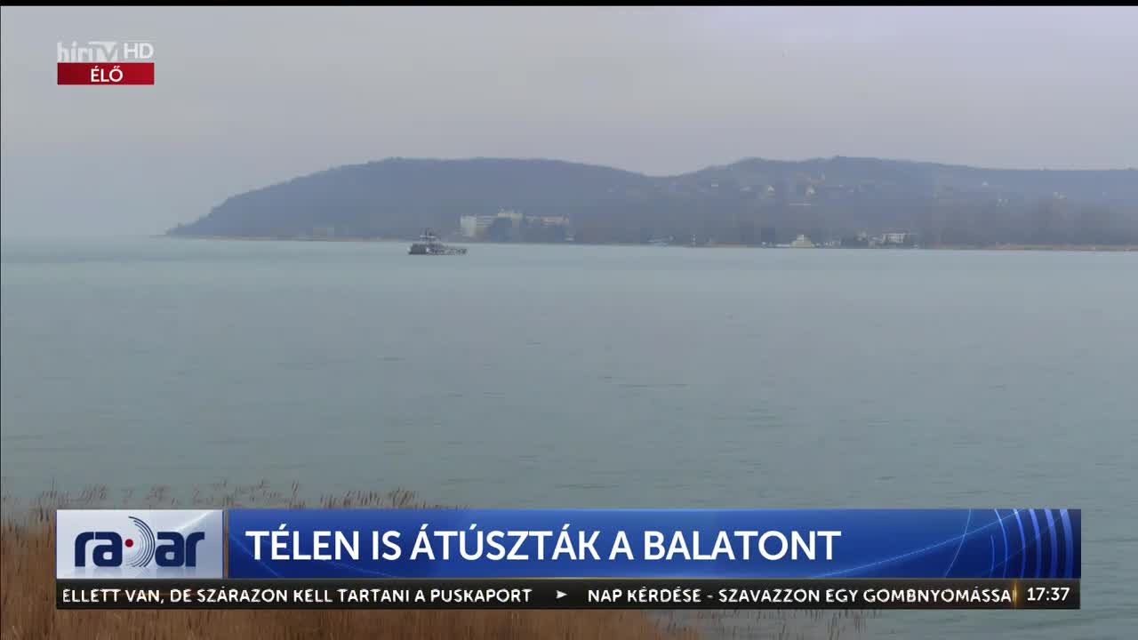 Radar - Télen is átúszták a Balatont 