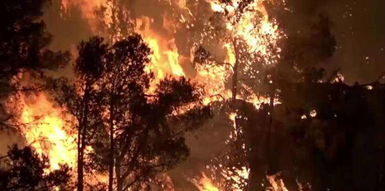 Az úgynevezett hatodik generációs tűz pusztít a spanyol erdőkben