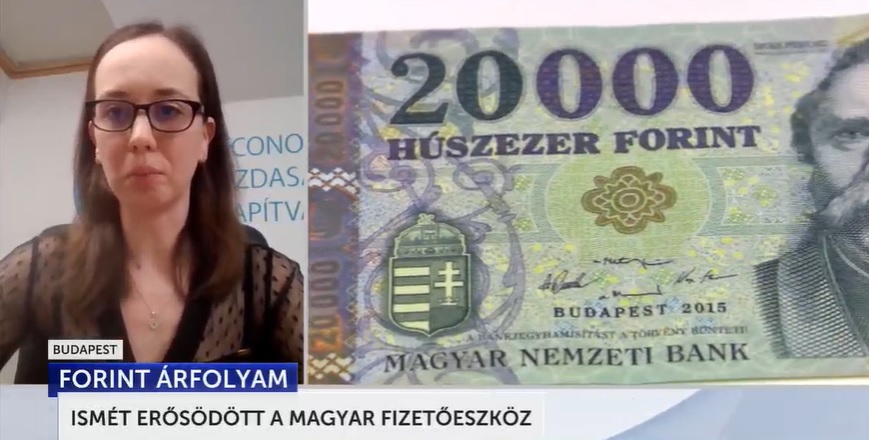 Ismét erősödött a magyar fizetőeszköz
