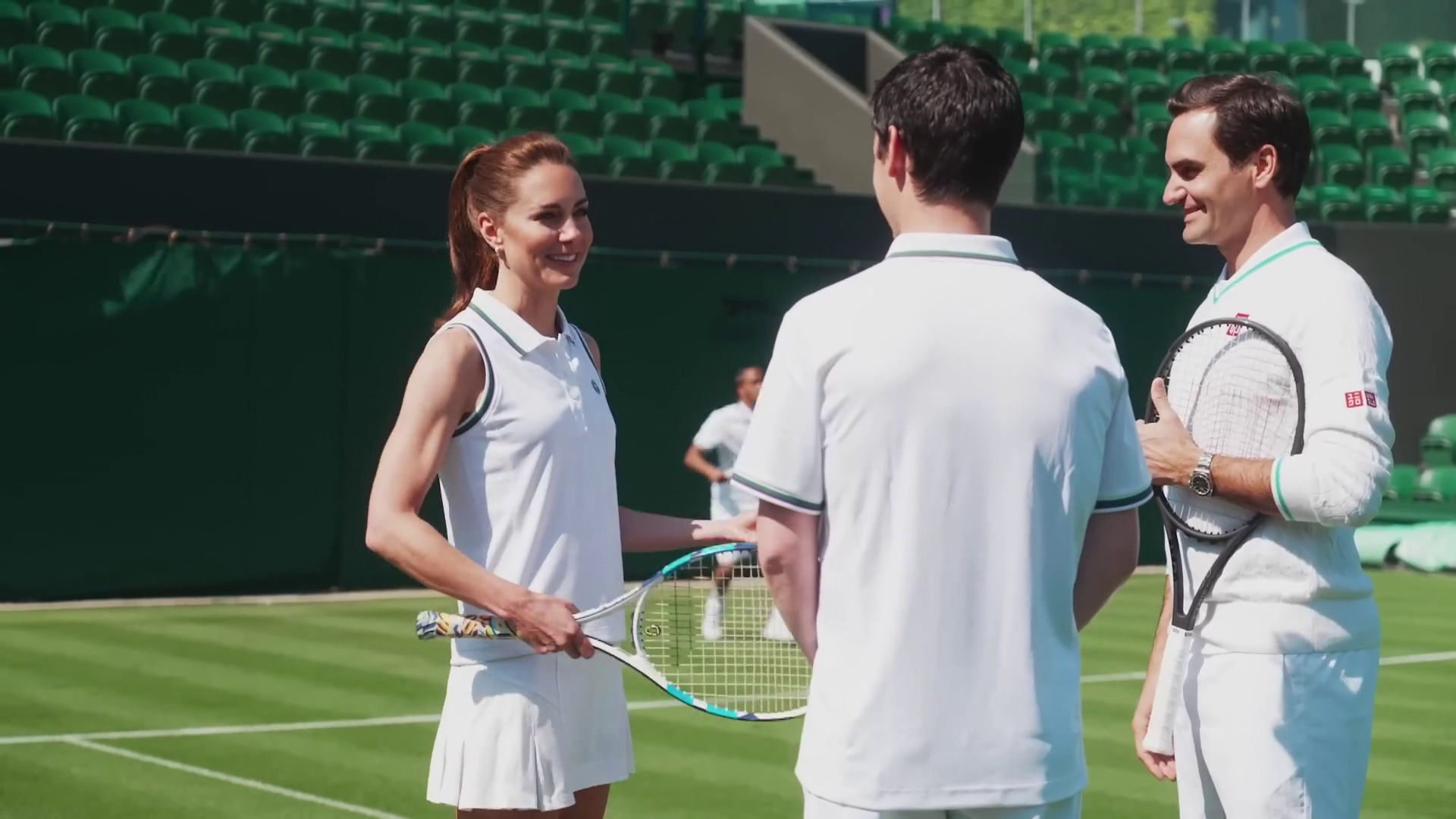 Katalin hercegné Roger Federerrel teniszezett 