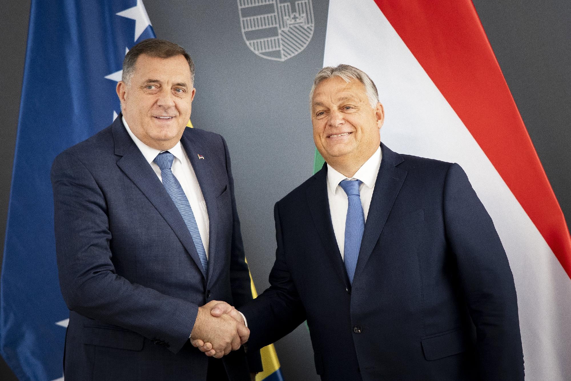 Orbán Viktor a boszniai szerb elnökkel tárgyalt