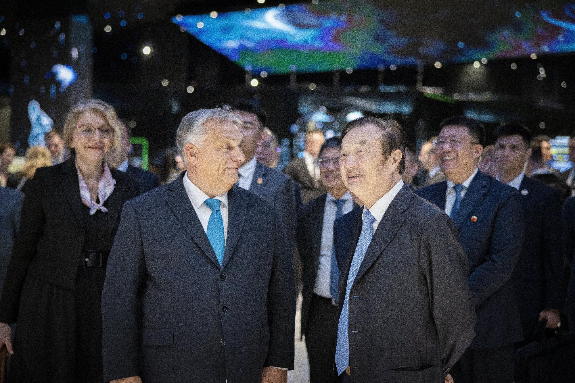 A Huawei vezetőjével tárgyalt Orbán Viktor