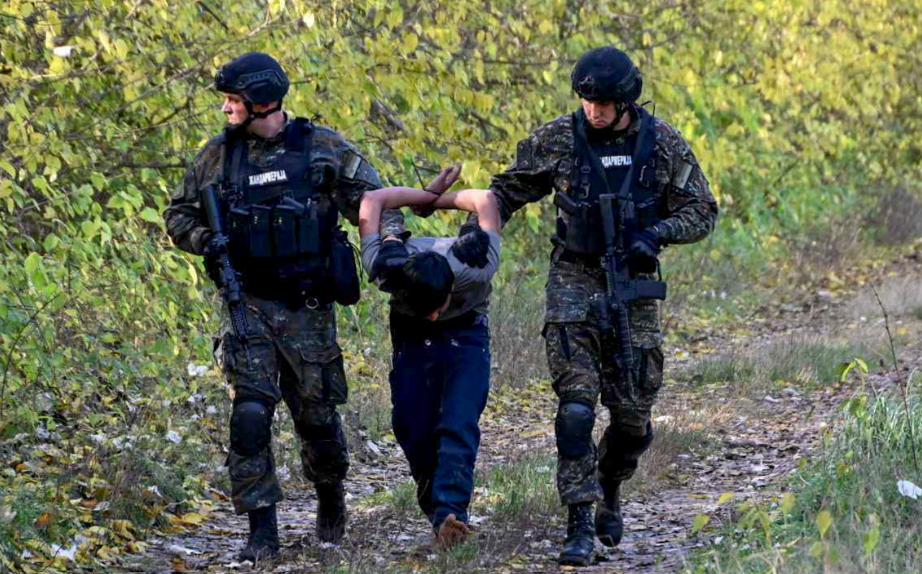 A szerb rendőrség minden fűszál mögé benéz migráns után kutatva a magyar határnál