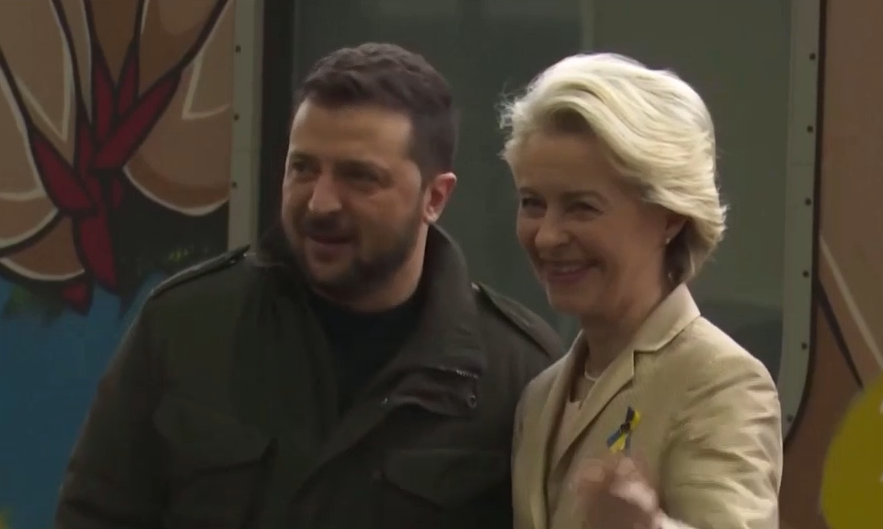 Ukrajna EU-csatlakozásáról tárgyal Ursula von der Leyen Kijevben + videó