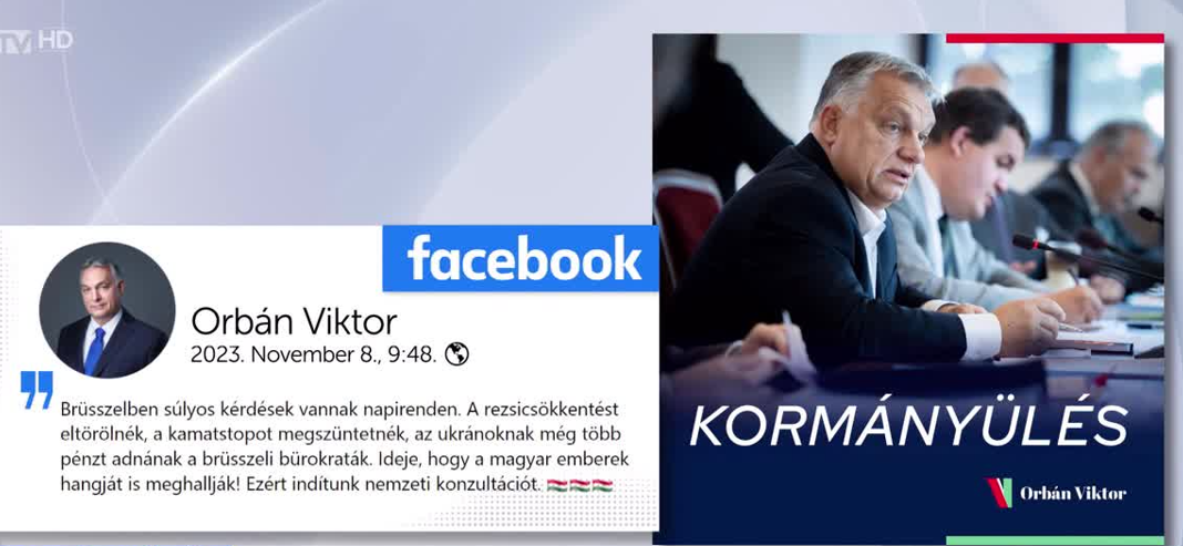 A kormányülésről posztolt közösségi oldalán Orbán Viktor + videó