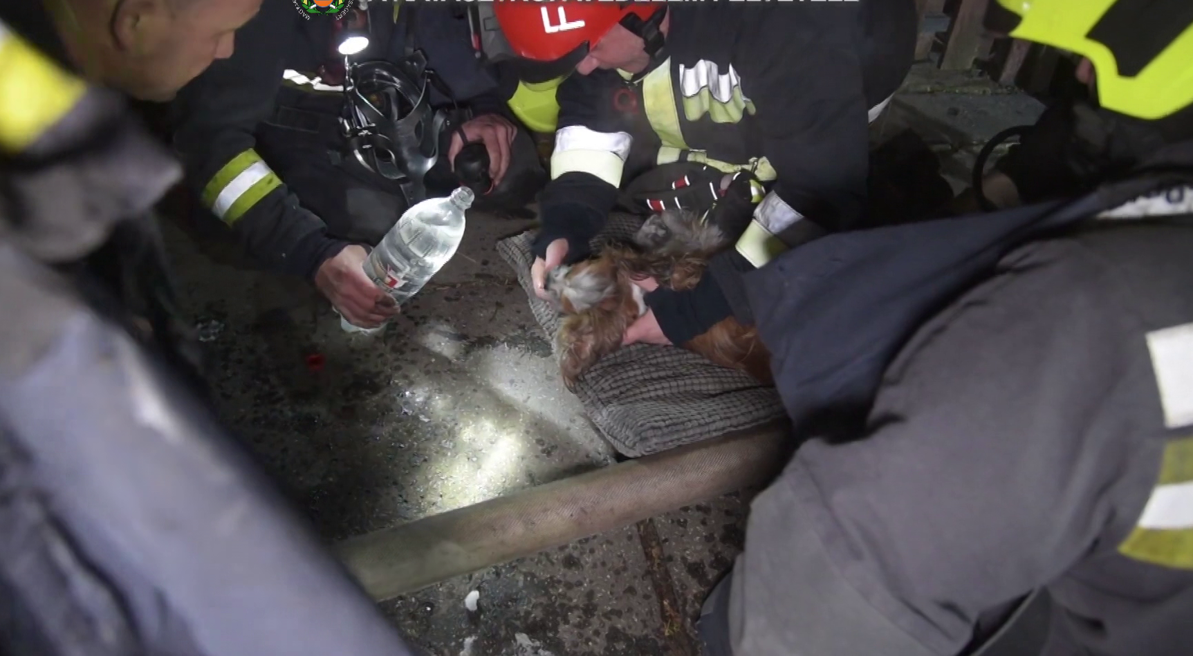Hat embert menekítettek ki a tűzoltók egy égő társasházból + videó