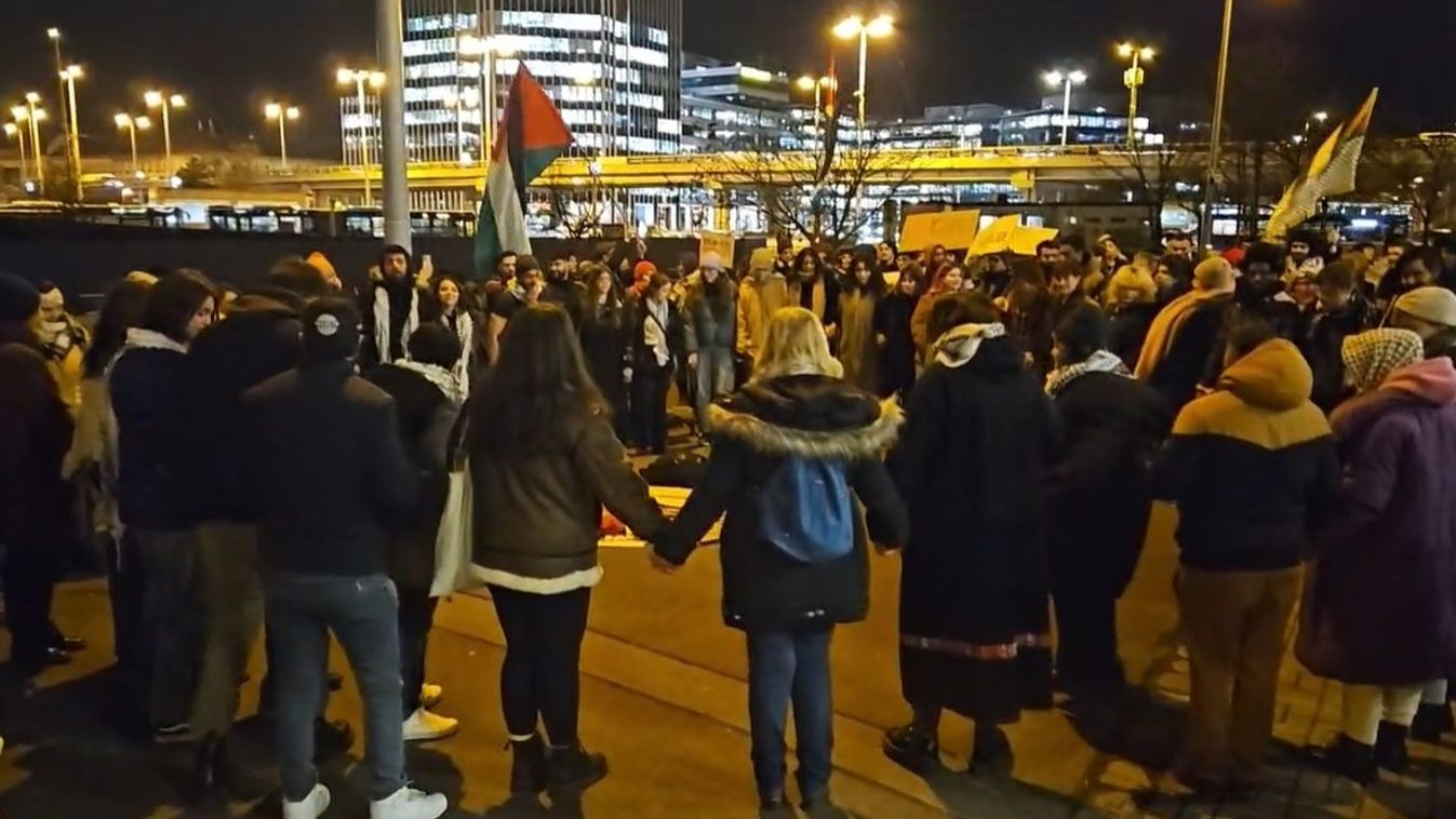Palesztinok gyülekeztek a fővárosban, a szivárványos zászló is feltűnt közöttük + videó