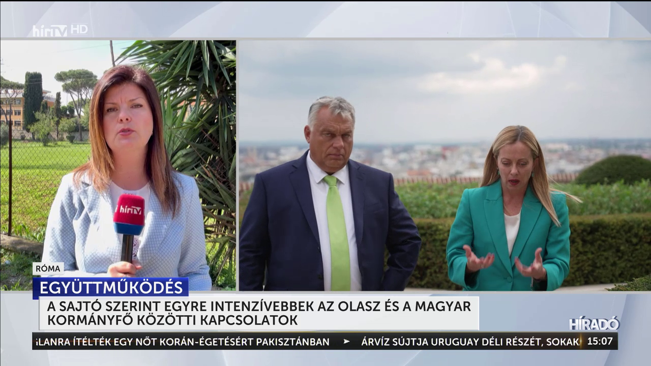 A sajtó szerint egyre intenzívebbek az olasz és a magyar kormányfő közötti kapcsolatok + videó