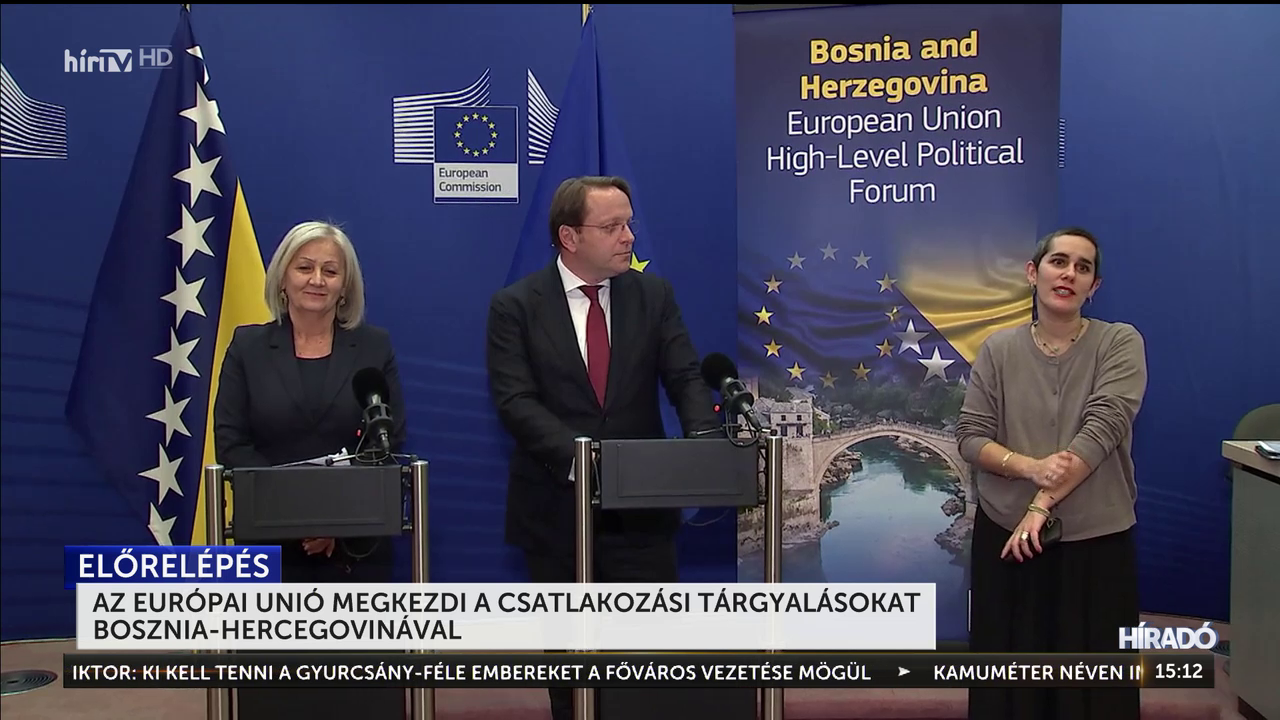 Az Európai Unió megkezdi a csatlakozási tárgyalásokat Bosznia-Hercegovinával + videó