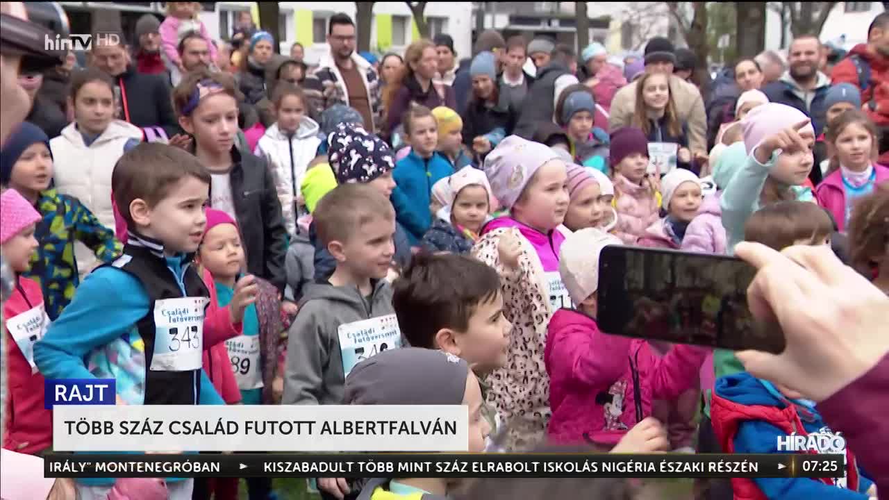 Több száz család futott Albertfalván + videó