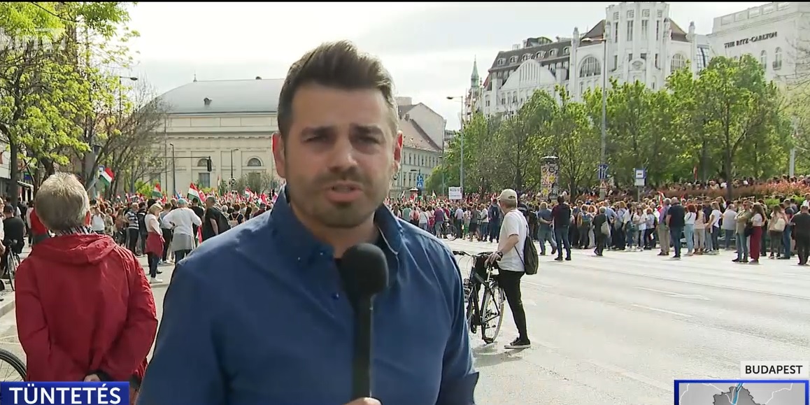 Magyar Péter újra tüntetést szervezett + videó
