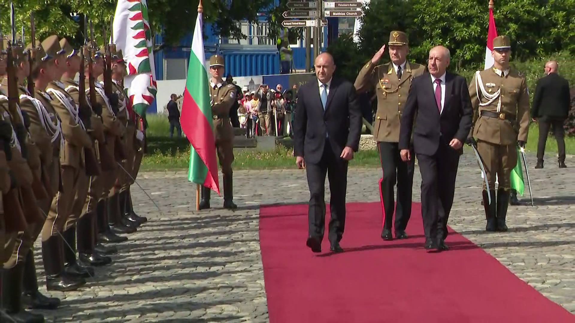 Sulyok Tamás köztársasági elnök hivatalos látogatáson fogadta Rumen Radevet, a Bolgár Köztársaság elnökét + videó