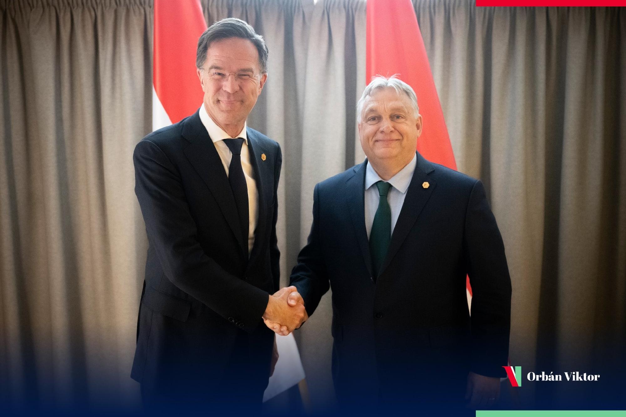 Orbán Viktor: Magyarország kész támogatni Mark Rutte holland miniszterelnök jelölését a NATO-főtitkári posztra