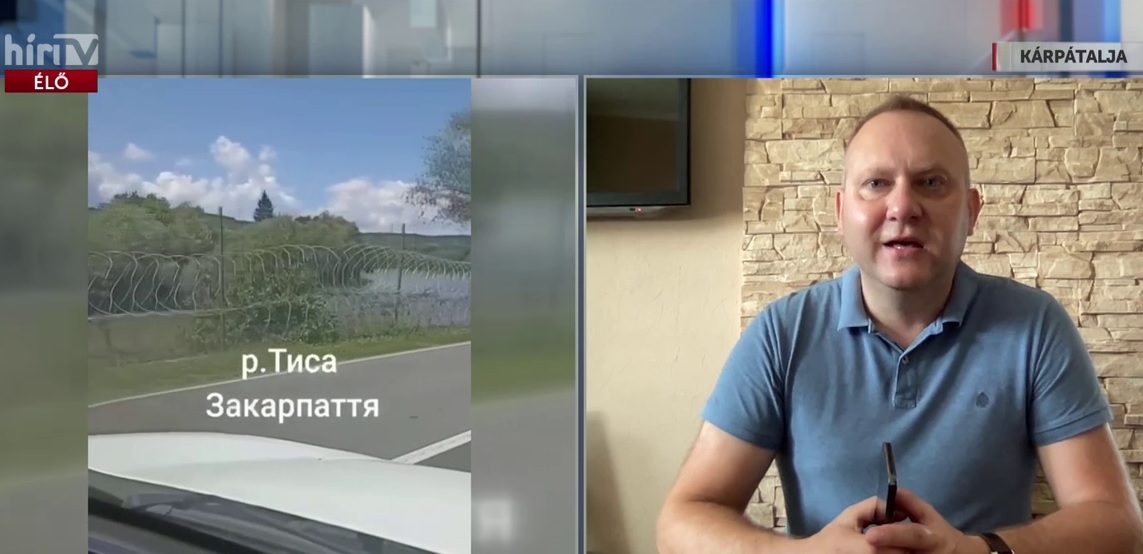 Napindító – Dunda György: szögesdrót kerítés került a Tisza ukrajnai szakaszára + videó