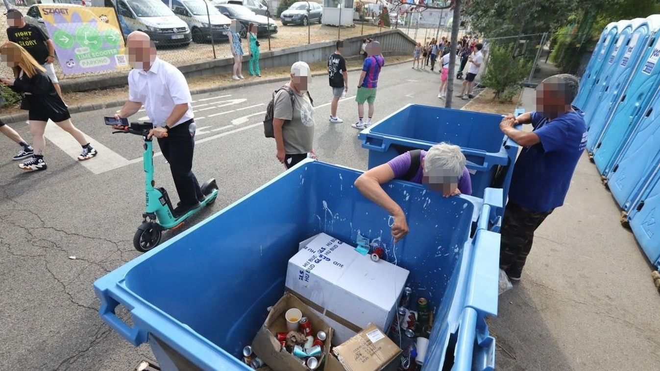 Vadásszák a palackokat a Sziget környékén